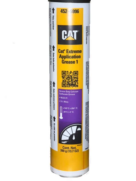 CAT Caterpillar Extreme Application Grease 1 (5% Moly), 452-5996, 10 tubes – Grupo Velocity