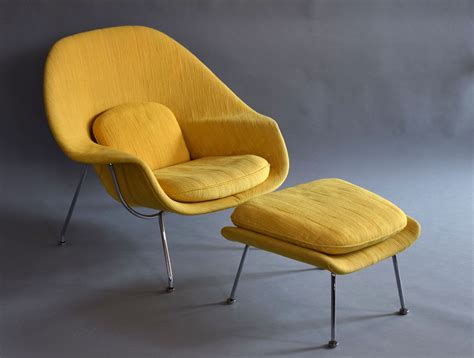 Early Authentic Knoll Saarinen Womb Chair & Ottoman - SOLD — Vintage Modern Maine