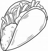 Taco Coloring Pages  Free Printable For Kids sketch template