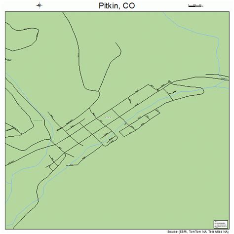 Pitkin Colorado Street Map 0859830