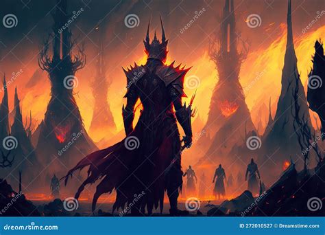 Digital Art, Concept Art, Fantasy Battle Sauron Army Stock Illustration - Illustration of yellow ...