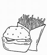 Hamburger Coloring Pages  Best For Kids sketch template