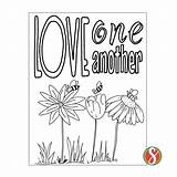 Love One Another Coloring Pages — Stevie Doodles sketch template