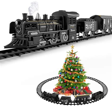 Buy Toyvian Electric Train Set for Kids- Battery- Powered Model Train ...