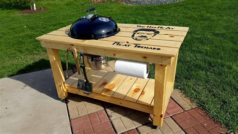 Grill Cart | Grill cart, Weber grill table diy, Grill table