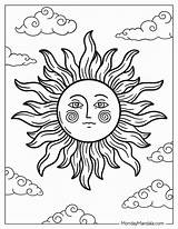 20 Sun Coloring Pages Free PDF Printables sketch template