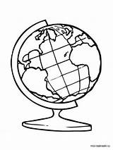 World Globe Coloring Pages sketch template