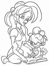 Homeschooling Mom Educating coloring Pages Printable Page 44  sketch template