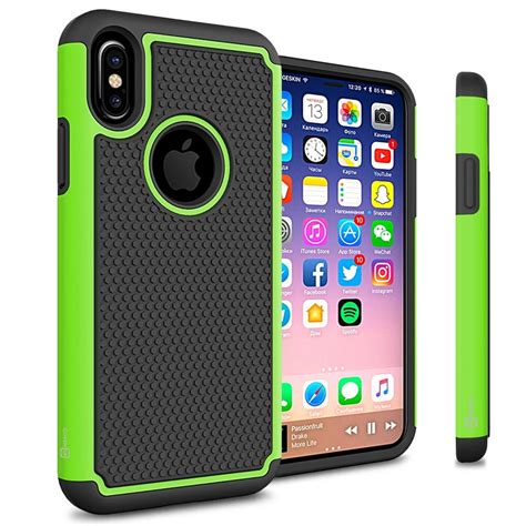 CoverON Apple iPhone XS / iPhone X / 10S / 10 Case, HexaGuard Series ...