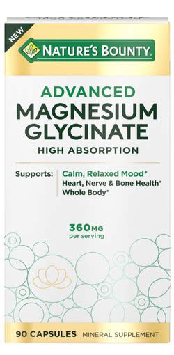 Advanced Magnesium Glycinate – Nature's Bounty