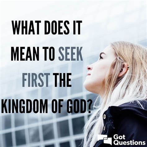 Seek First His Kingdom / What Does Seeking First The Kingdom of God Look Like ... : Though i was ...