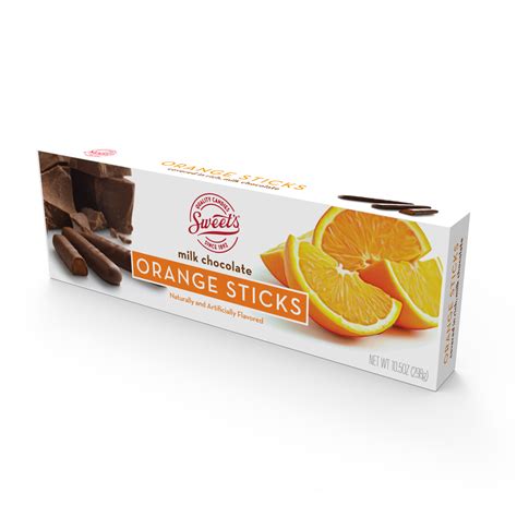 Buy Sweet's Milk Chocolate Orange Sticks - Sweet Candy Company