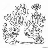 Colorful Coral Reef Coloring Page 5661 4497 sketch template