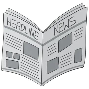 Newspaper Clipart, Cartoon Newspaper, Newspaper Cartoon PNG Transparent ...