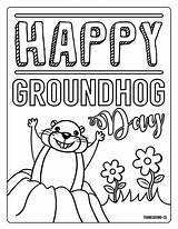 Groundhog Coloring Pages Sketch Page sketch template