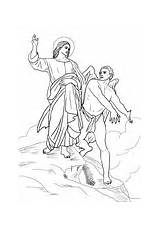 Temptation Of Jesus coloring Page  SuperColoringcom sketch template
