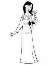 Mulan coloring pages sketch template