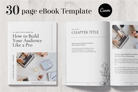 Minimal eBook Template for Canva | Magazine Templates ~ Creative Market