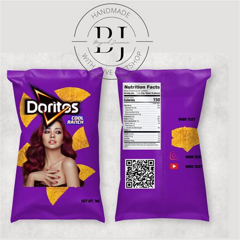 Doritos cool ranch Personalized Chip Bags, Custom Chip bags - Beyond Jeannie