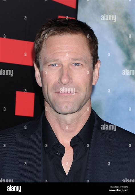 Aaron Eckhart attending the "Battle: Los Angeles" premiere held at the Regency Village Theatre ...