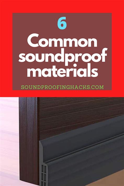 6 Common Soundproofing Materials You Should Be Using | Soundproofing material, Sound proofing ...