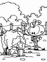 Hungry Sheep Eating Grass In Snorkels Coloring Pages  Best Place To sketch template