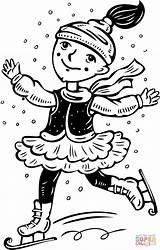 Ice Skate Coloring Page Free Printable sketch template