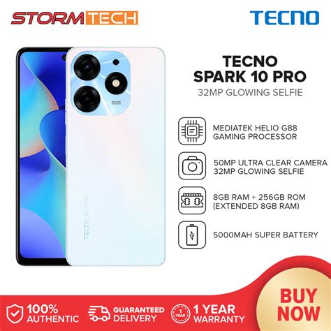 Tecno Spark 10 Pro Smartphone | 8GB RAM+256GB ROM (Extended 8GB RAM ...