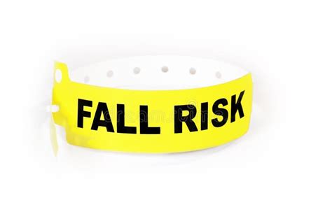 Fall Risk Patient ID Band stock photo. Image of white - 33885464