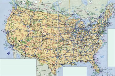 Large scale highways map of the USA | USA | Maps of the USA | Maps collection of the United ...