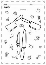 Knife Coloring Pages 13 Best Images Of Cuts Worksheet  sketch template