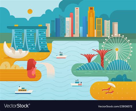 Singapore Skyline Vector - Singapore Skyline Clip Art, Vector Singapore Skyline - 165 ...