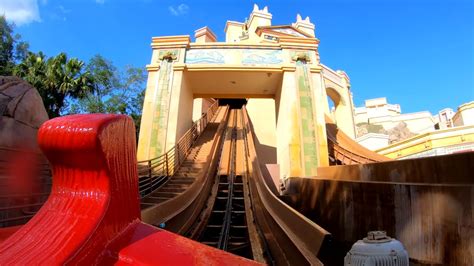 Journey to Atlantis Sea World Orlando Front Row POV - YouTube