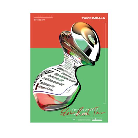 Slow Rush / Perth 2022 Tour Poster – Tame Impala AU