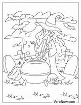 Free WITCHES Coloring Pages For Download Printable PDF sketch template