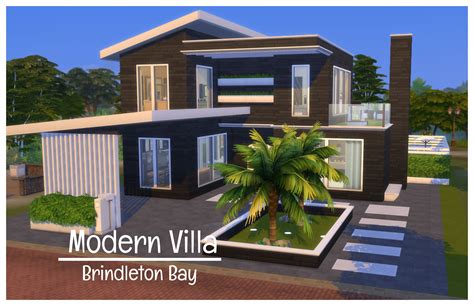 Modern Villa | The Sims 4 | NO CC | Sims house plans, Sims house, Sims 4 house design