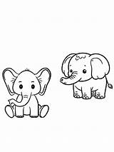 Beautiful Elephants – Coloring Pages sketch template