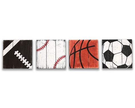 Boys Room Nursery Sports Wall Decor | Rusticly Inspired Signs