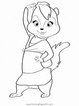 Dancing Brittanya Coloring Page For Kids  Free Alvin And The Chipmunks sketch template