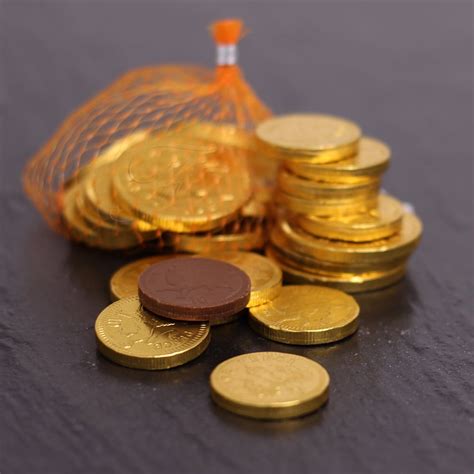 Feeling rich with your sack of gold coins (chocolate covered coins ...