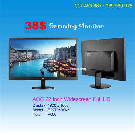 Monitor Dell 19 inch HD Price $32.00 in Kouk Khleang, Cambodia - YC ...