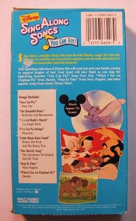 Walt Disney Sing Along Songs PETER PAN YOU CAN FLY VHS VIDEO | eBay