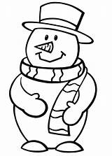 Snowman coloring Pages  ColoringLib sketch template