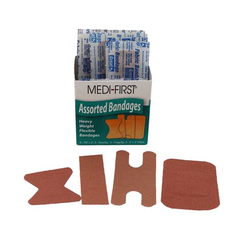 Assorted Heavy Weight Flexible Bandages - 20/box • First Aid Supplies Online