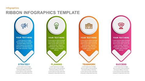 Ribbon Infographics PowerPoint Template and Keynote - Slidebazaar