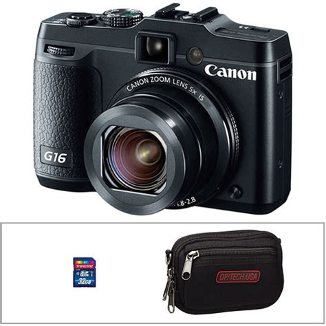 Canon PowerShot G16 Digital Camera with Accessory Kit B&H Photo