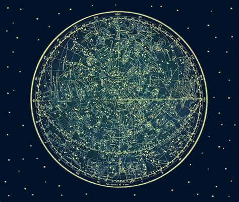 Horoscope Photograph - Zodiac Star Map by Marianna Mills | Ancient ...