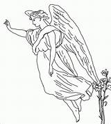 Angel Coloring Pages – Printable FREE sketch template