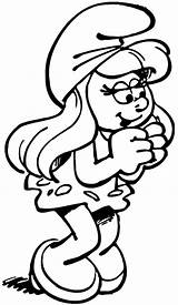 Coloring In Pages Of The Smurfs Characters sketch template