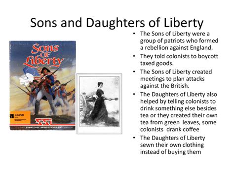 Sons and Daughters of Liberty